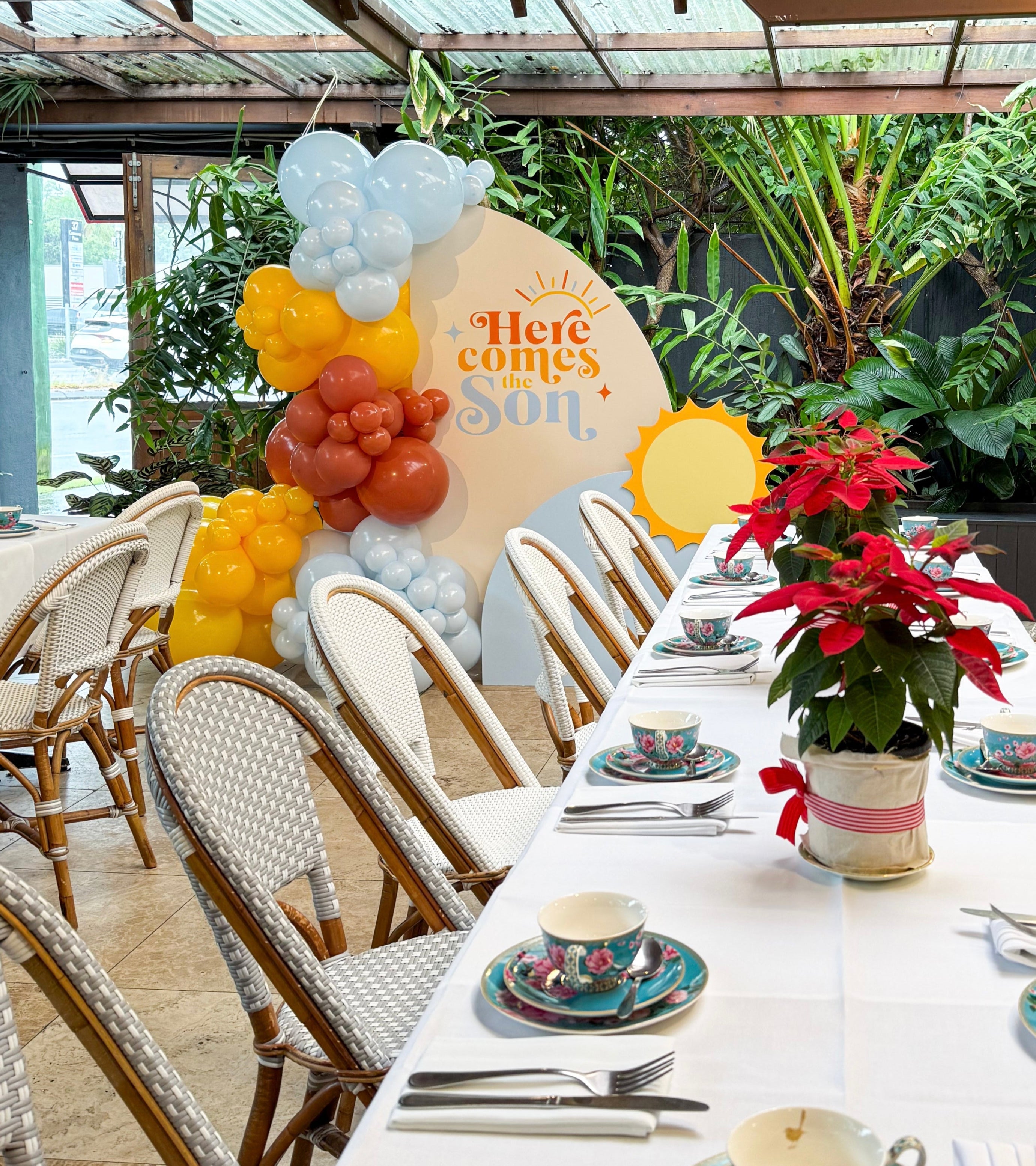 here comes the son baby shower theme gold coast